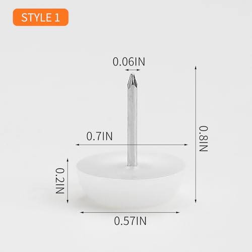 100Pcs Nail Chair Floor Protectors for Hardwood Floors - Nail Table Leg Floor Protectors for Chairs Furniture Sliders for Hardwood Floors Furniture Pads -Nylon Chair Feet Pads Floor Protector