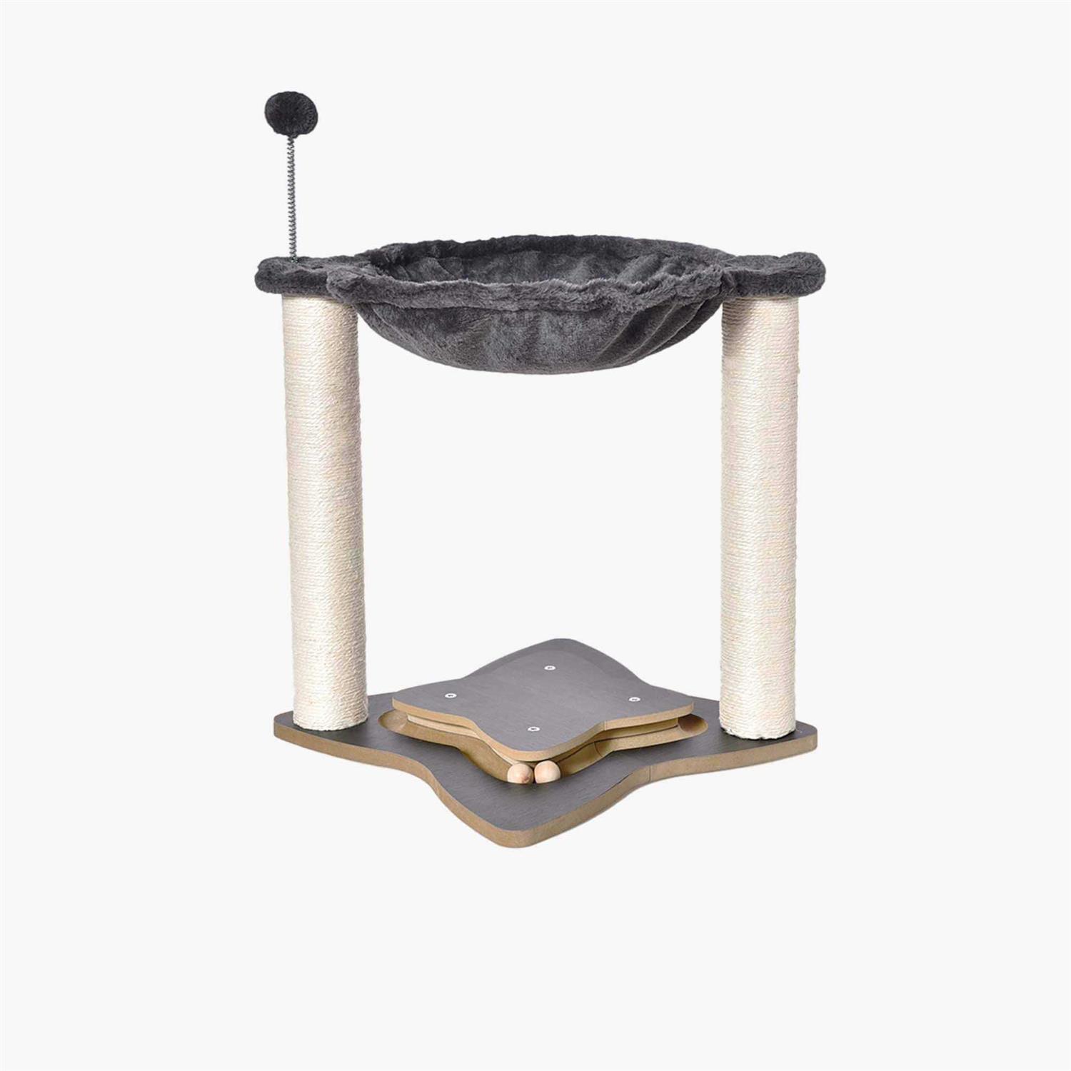 Petfamily 3 in 1 Cat Scratching Post with Hammock - Pet Supplies online store