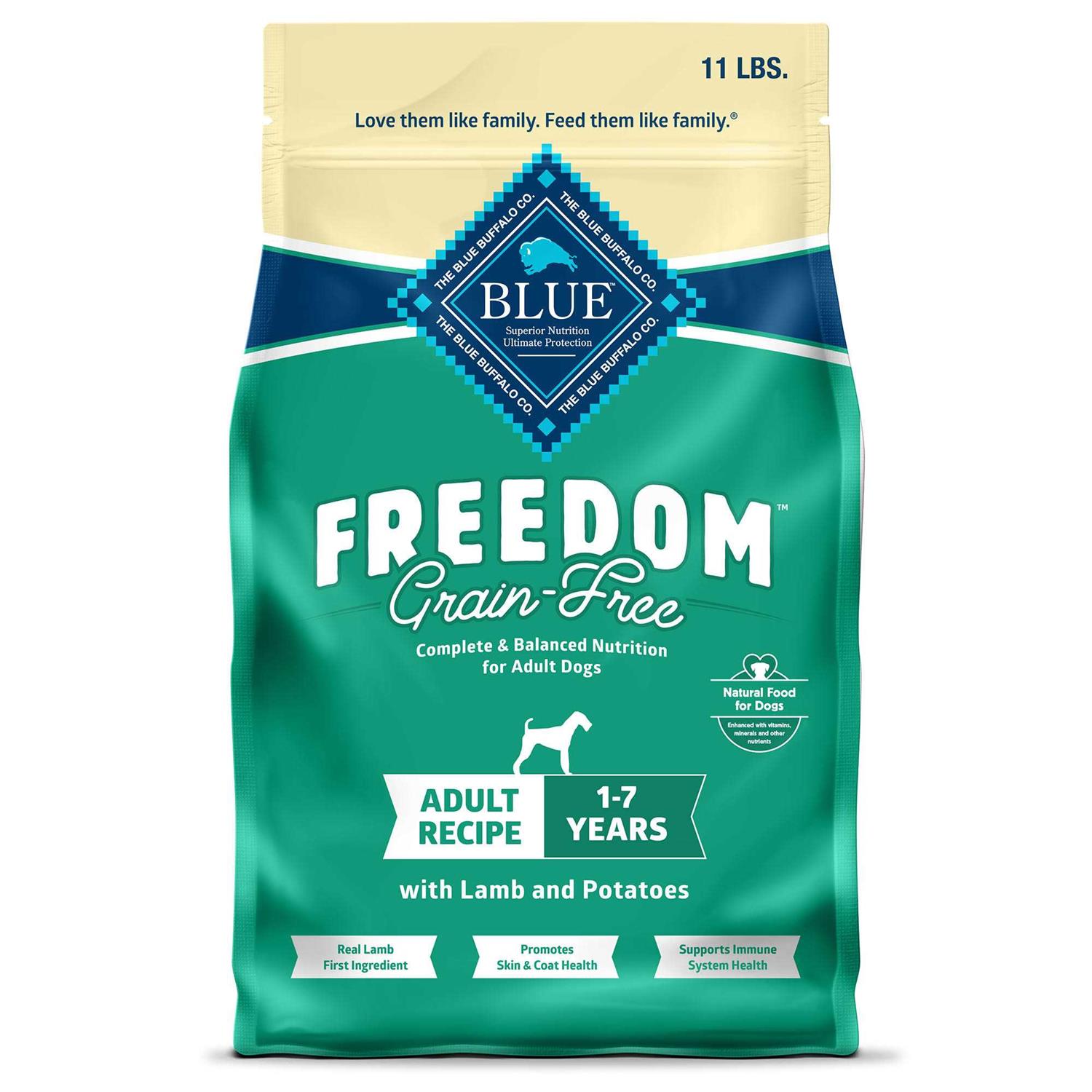Blue Buffalo Freedom Adult Grain-Free Lamb Recipe Dry Dog Food - Pet Supplies online store