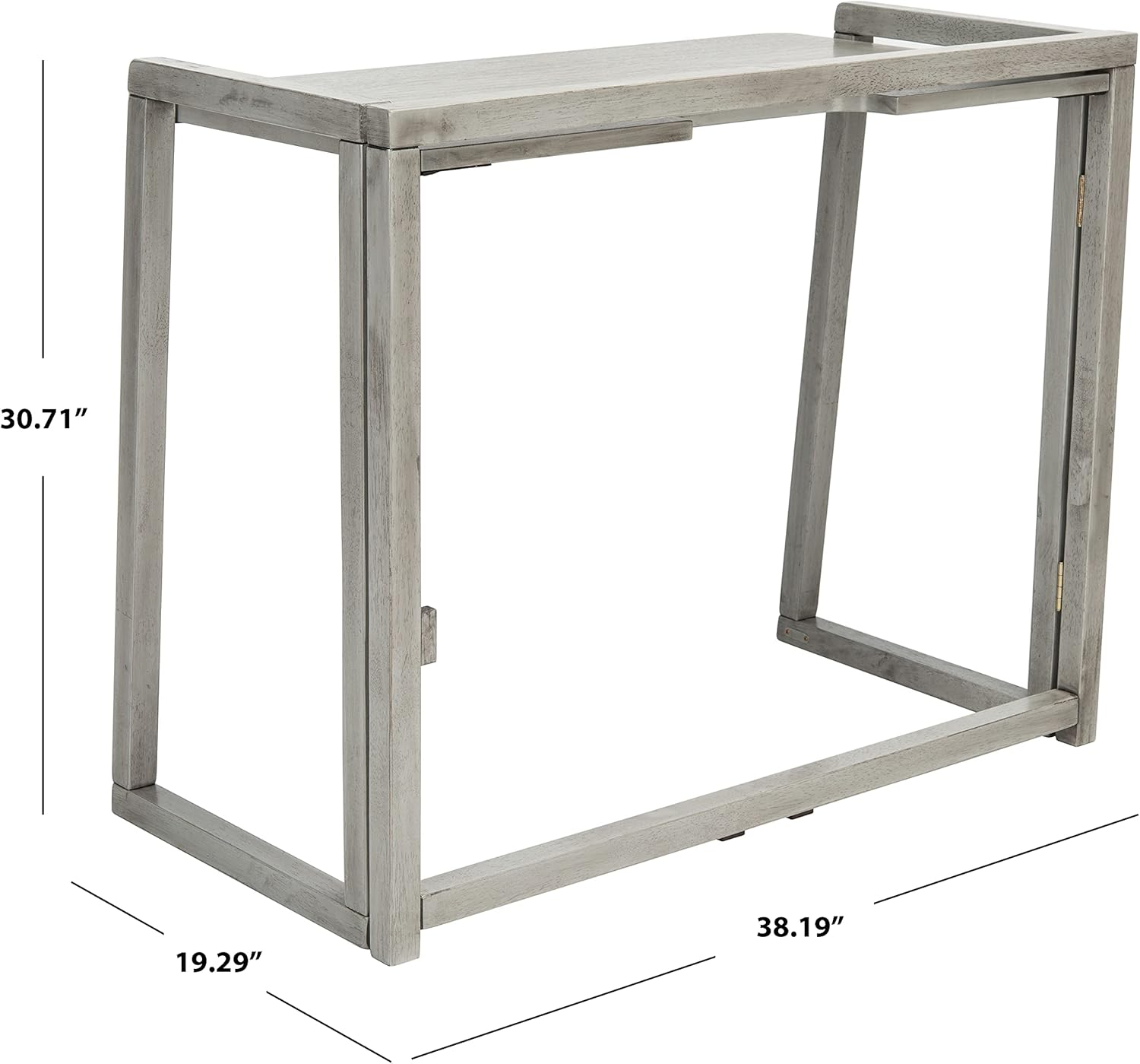 SAFAVIEH Collection Osgood Dark Grey Computer Table Home Office Folding Desk (Fully Assembled) DSK1401A