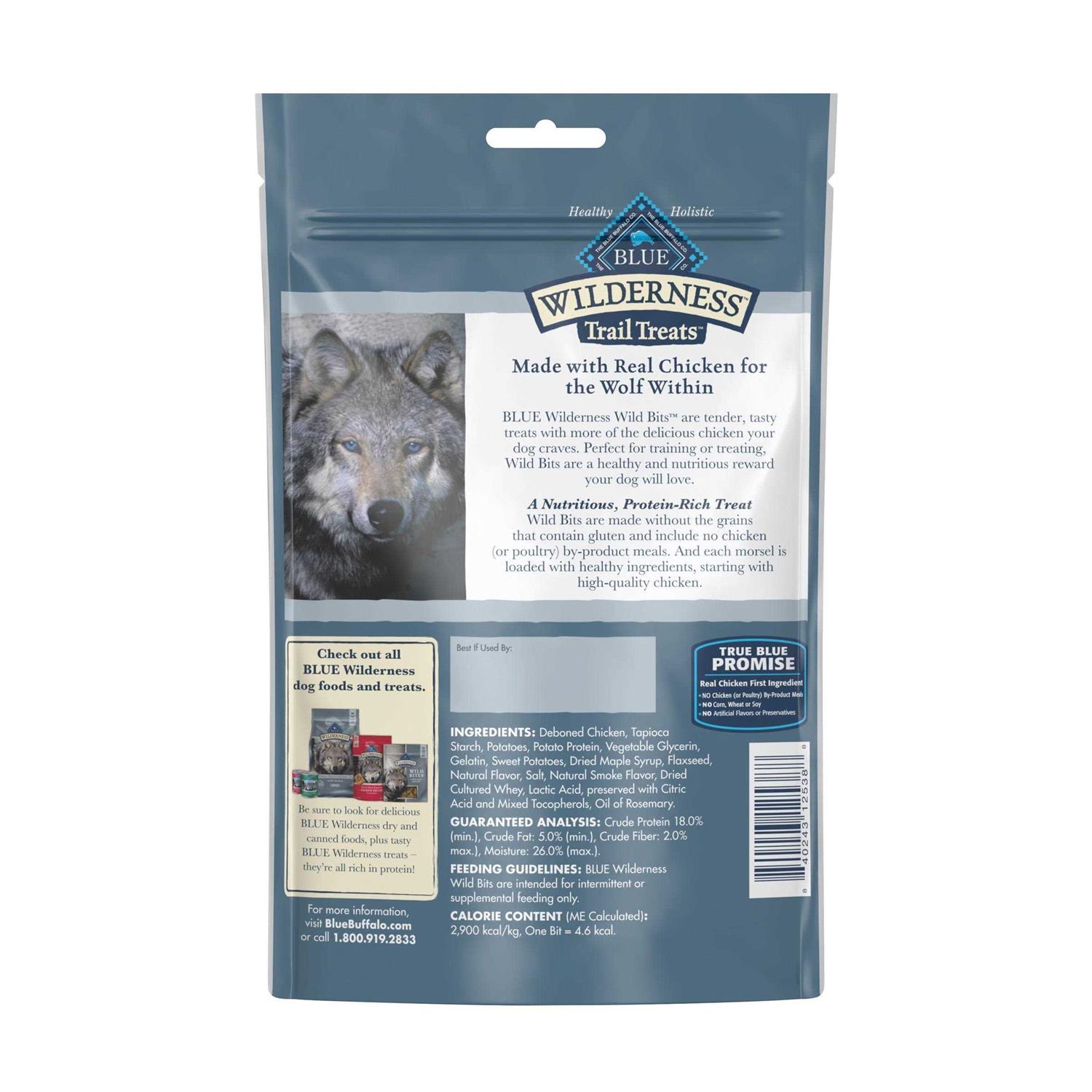 Blue Buffalo Wilderness Trail Treats Wild Bits Dog Treats - Pet Supplies online store