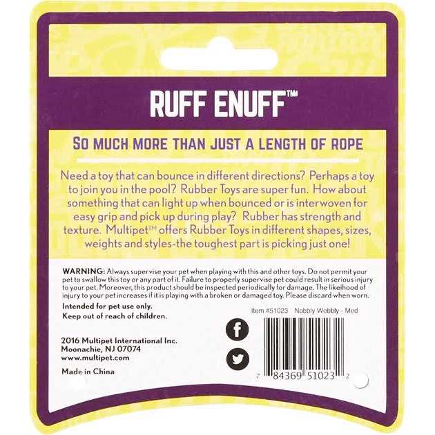 Multipet Nobbly Wobbly Ball Dog Toy - Pet Supplies online store