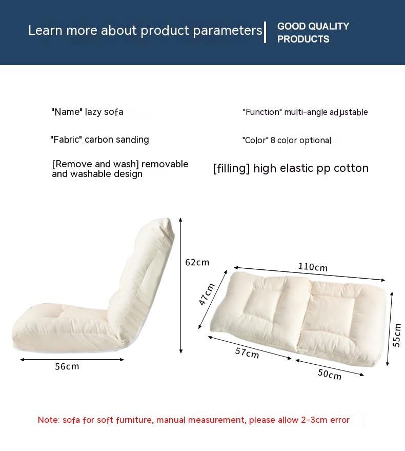 Revolutionize Comfort at Home with The Trendy Foldable Lazy Couch-A Must-Have for Modern Living (Yellow)