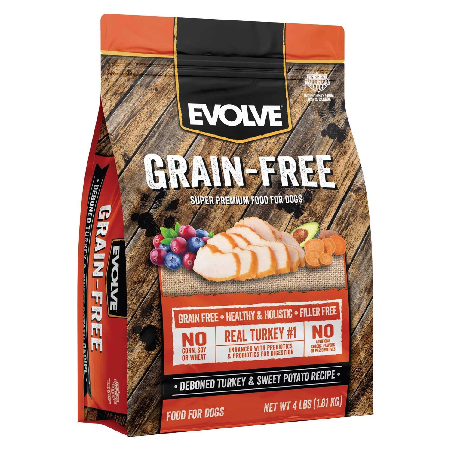 Evolve Grain Free Turkey and Sweet Potato Dog Food - Pet Supplies online store