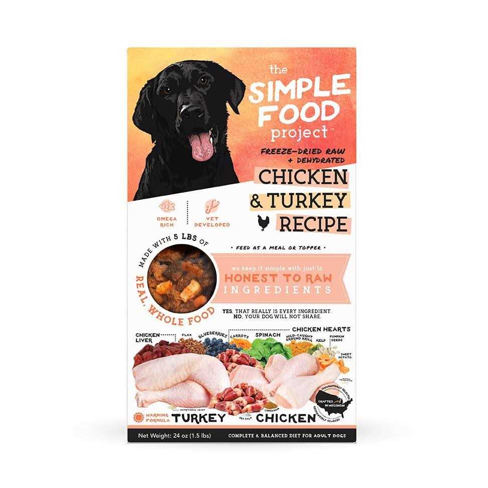 The Simple Food Project Freeze-Dried Dog Food Chicken & Turkey - Pet Supplies online store
