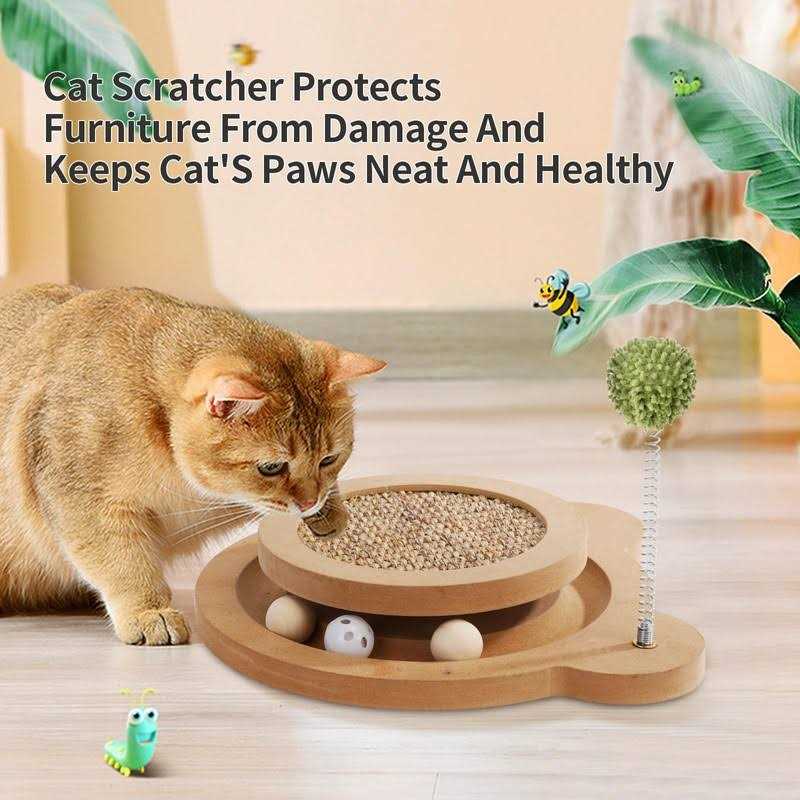 Sancagy Cat Scratcher 3rd Generation Cat Scratching Board 3 In1 Cat Toys for Indoor Cats - Pet Supplies online store