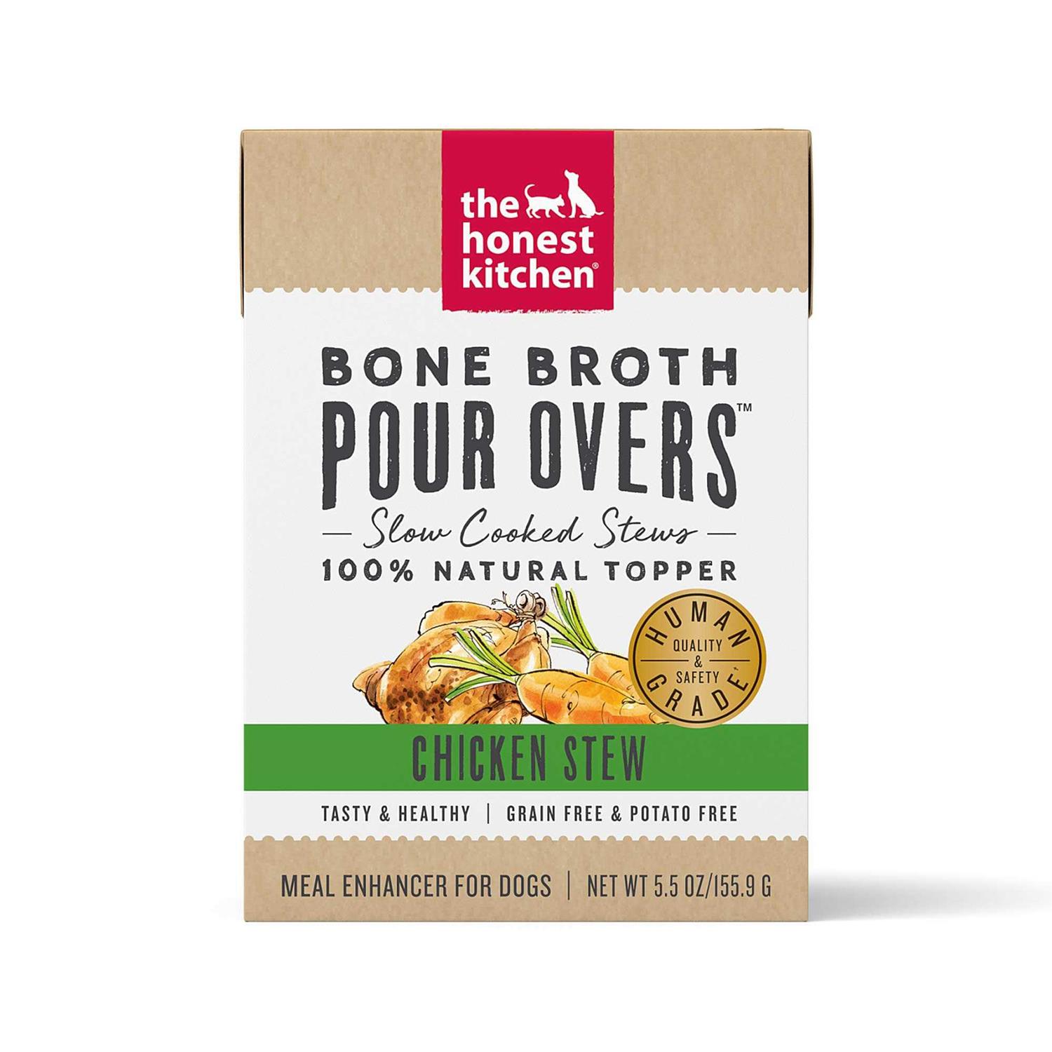 The Honest Kitchen Bone Broth Pour Overs Chicken Stew Wet Dog Food Topper - Pet Supplies online store