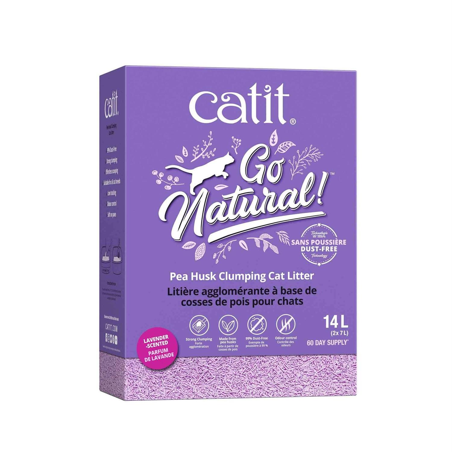 Catit Go Natural Pea Husk Clumping Cat Litter - Pet Supplies online store
