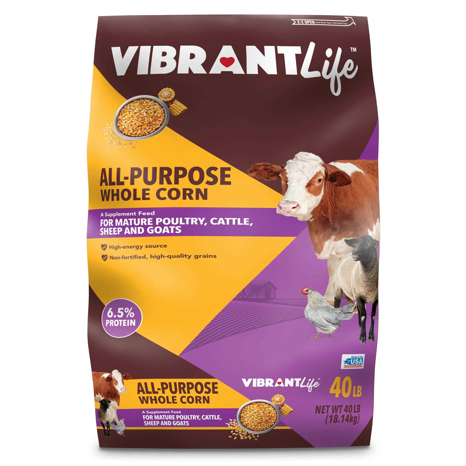 Vibrant Life All-Purpose Whole Corn Animal Feed - Pet Supplies online store