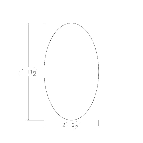 Small 5x3 Oval Conference Table with Silver Post Legs | Harmony Series | 4 Person Meeting Room Table | Black Cypress