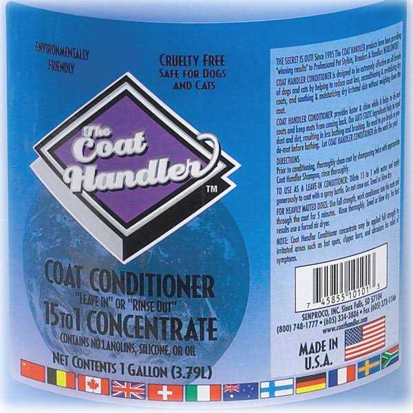 The Coat Handler All-Purpose Coat Dog Conditioner, 1 Gallon - Pet Supplies online store