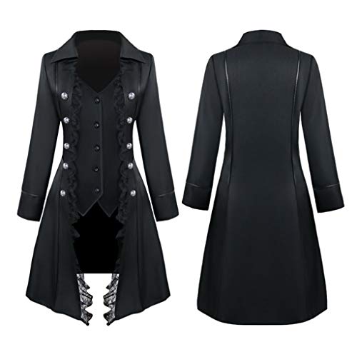 Women Renaissance Steampunk Jacket vintage Medieval Halloween Costumes Gothic Victorian Pirate Tailcoat Frock Coat