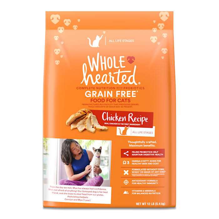 WholeHearted Grain Free Chicken Formula Dry Cat Food - Pet Supplies online store