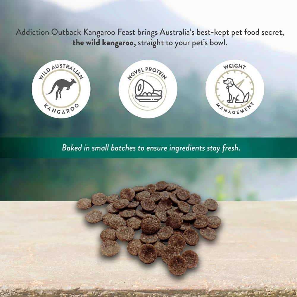 Addiction Wild Kangaroo & Apples Dry Dog Food Limited Ingredient Premium Protein - Pet Supplies online store