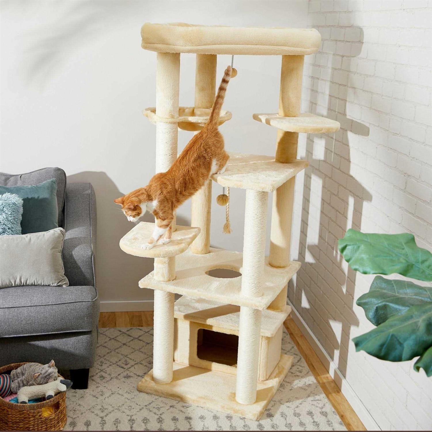 Frisco 65-in XXL Heavy Duty Cat Tree - Pet Supplies online store