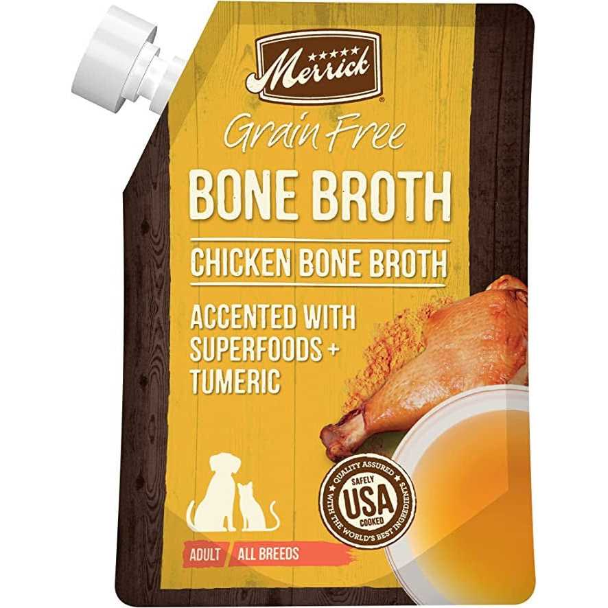 Merrick Chicken Bone Broth Grain-Free Dog Food Topper - Pet Supplies online store