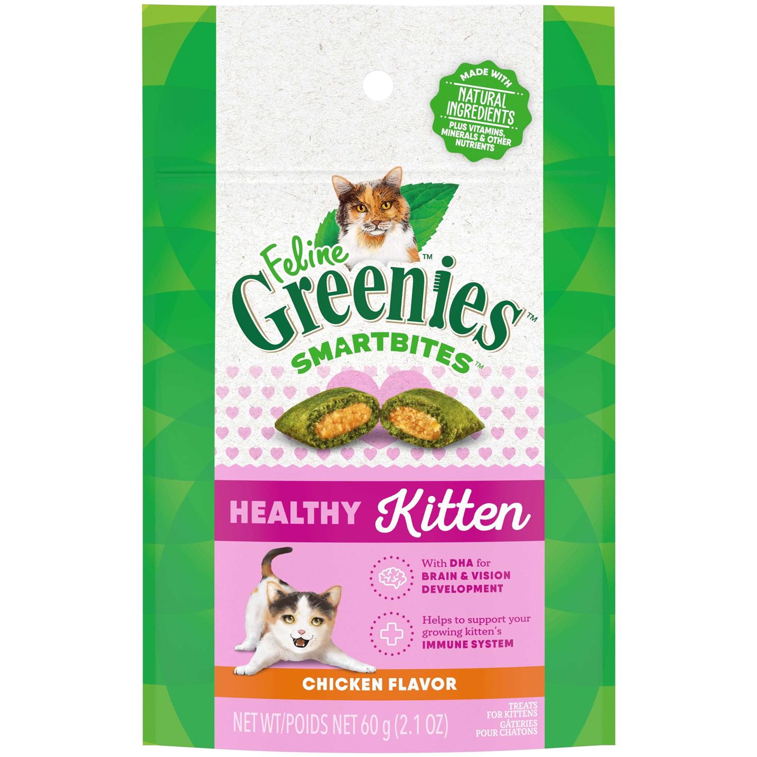 Feline Greenies Smartbites Healthy Kitten Chicken Cat Treats - Pet Supplies online store