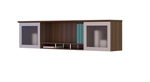 Mayline MNH63LGS Medina Hutch Cabinet with Glass Doors, 63