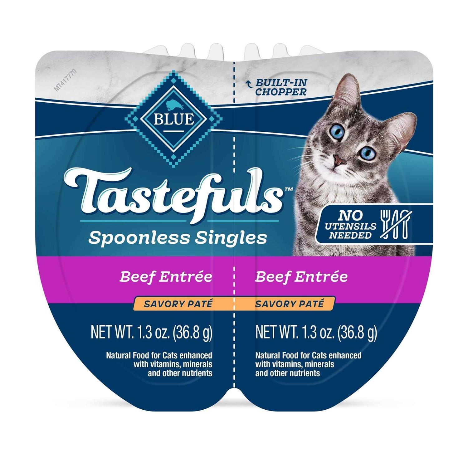 Blue Buffalo Tastefuls Spoonless Singles Adult Pate Wet Cat Food - Pet Supplies online store