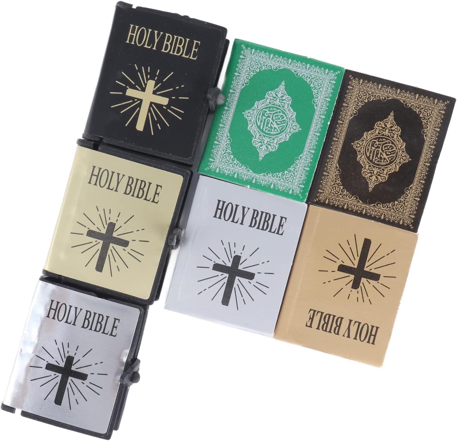 Miniature Books, Mini Bible 1 12 Mini Doll House Pocket Furniture Book Accessories Mini Books Model Decoration for Dollhouse Accessories Boys and Girls Play Entertainment Supplies