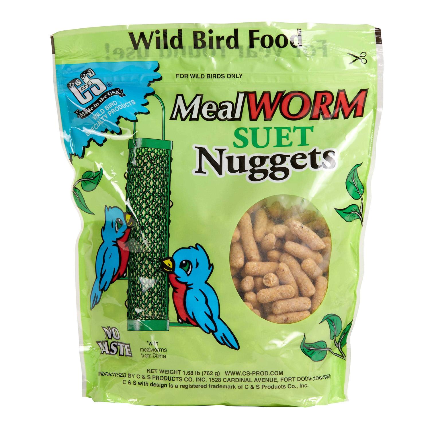 C&S Products Mealworm Suet Dough Nuggets - Pet Supplies online store