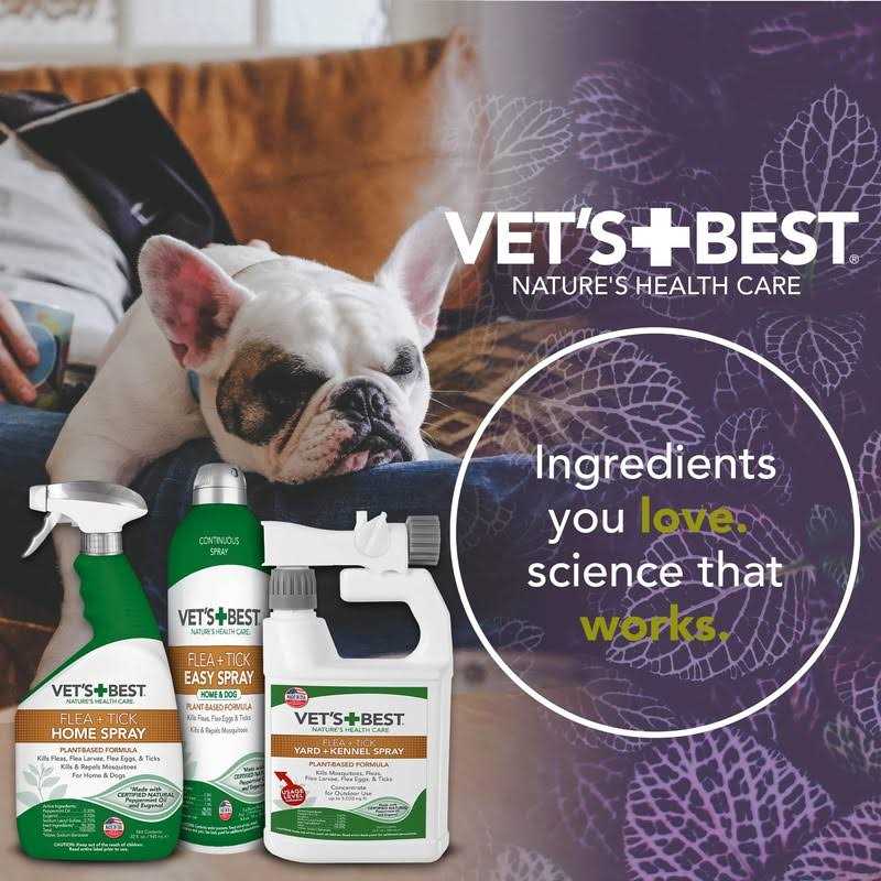 Vet's Best Flea & Tick Easy Spray for Home and Dog - Pet Supplies online store