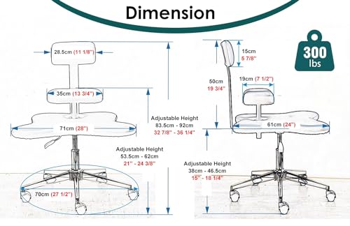 Kneeling Chair Meditation Stool for Sitting, Ergonomic Adjustable Kids Adults Kneeling Chair Desk, ADHD Office Cross Legged Chair with Lumbar Support (Color : Black)