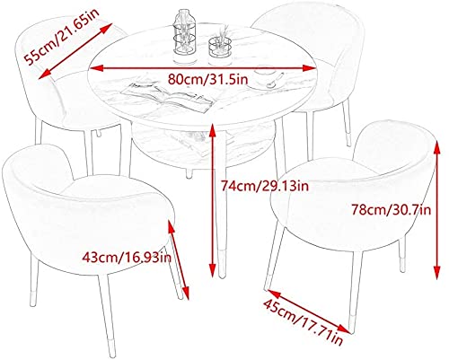 Office Conference Table Small Meeting Coffee Table Office Table and Chair Combination Restaurant Tables and Chairs Set 1 Table and 4 Chairs Dessert Shop Cafe Hotel Desktop Balcony Furniture(Color:Purp