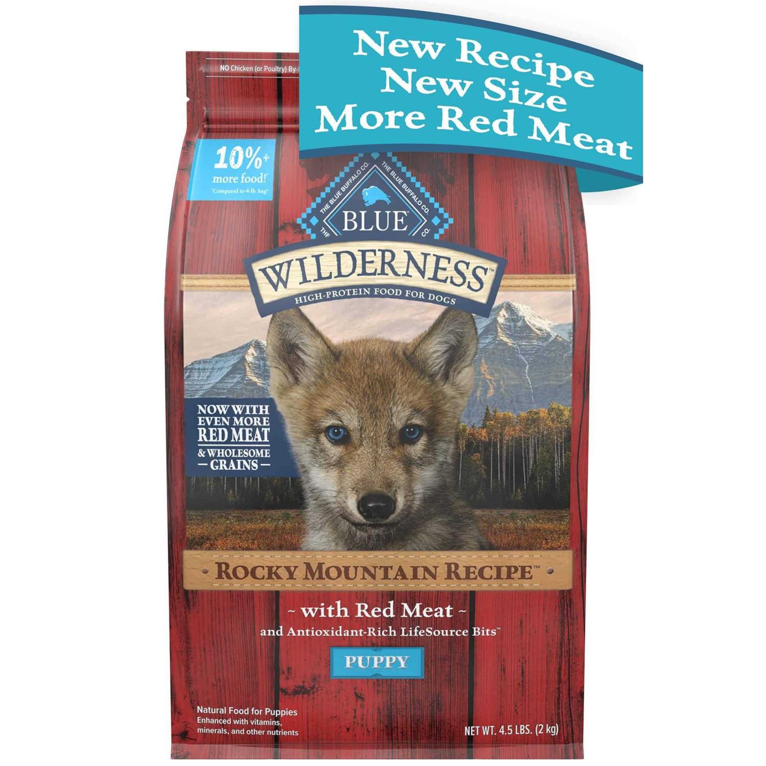 Blue Buffalo Wilderness Rocky Mountain Recipe High Protein Puppy Dry Dog Food - Pet Supplies online store