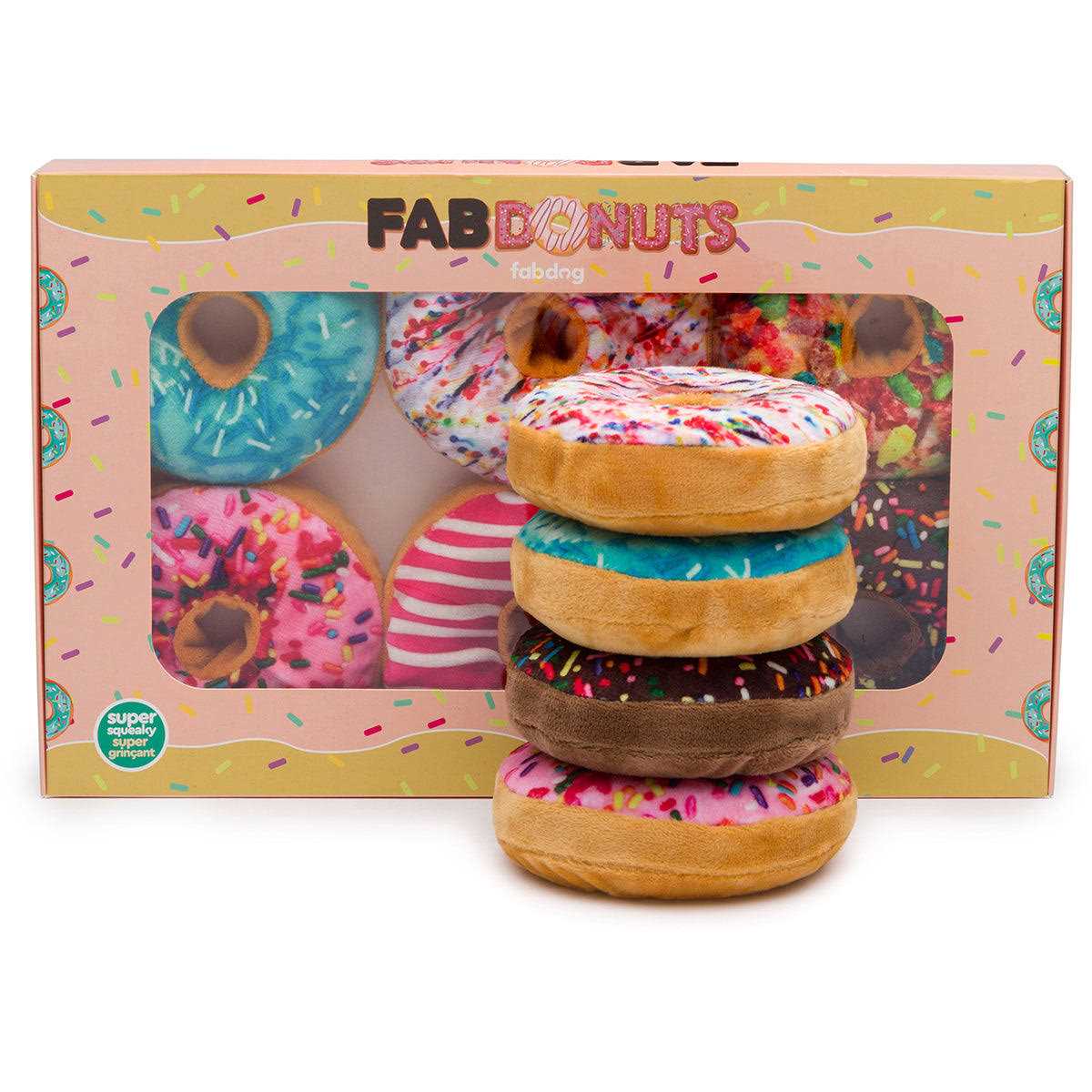 fabdog Box of Doughnuts Dog Toys - Pet Supplies online store