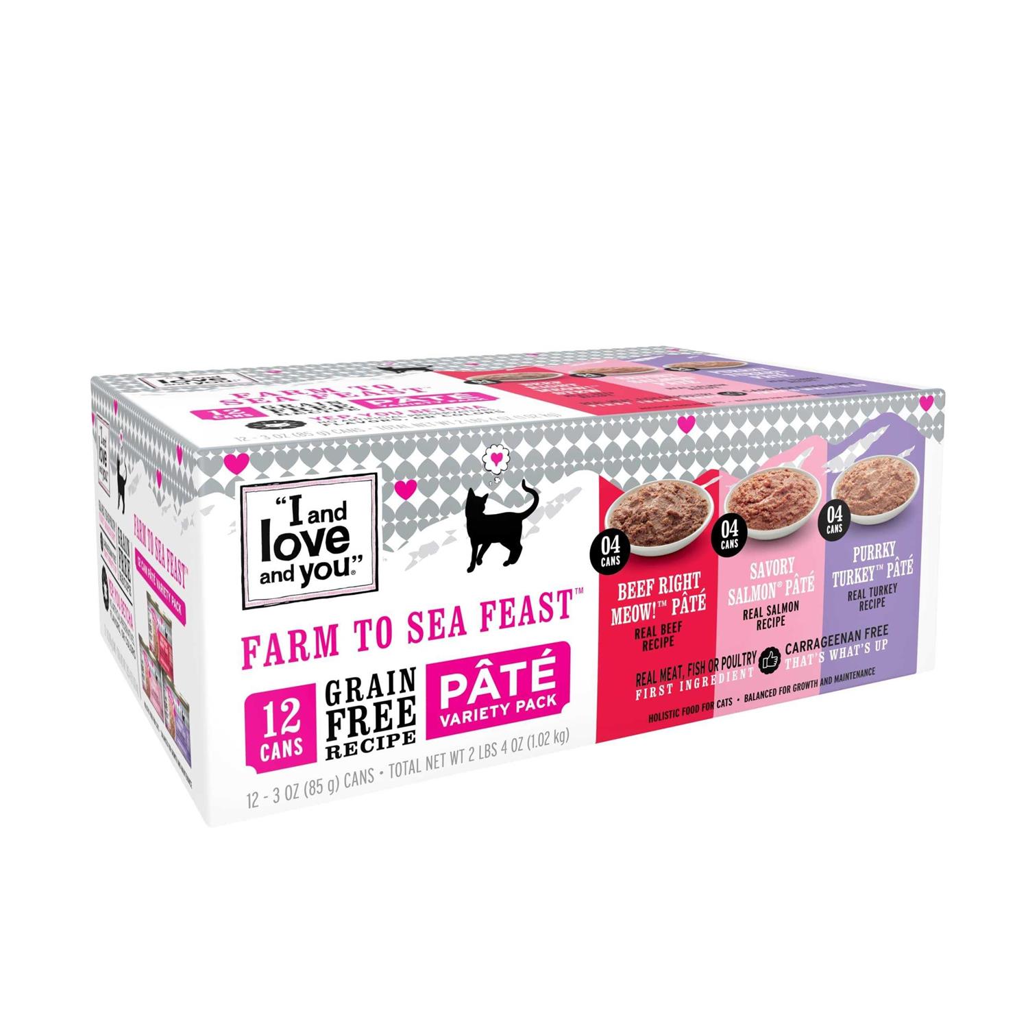 I and Love and You Farm To Sea Feast Wet Cat Food Variety Pack - Pet Supplies online store