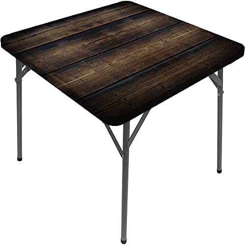 Marble Square Table Cove, Marble Style Texture, Elastic Edge, Can Wipe Indoor/Outdoor Dining Table Cover, Fit for 55