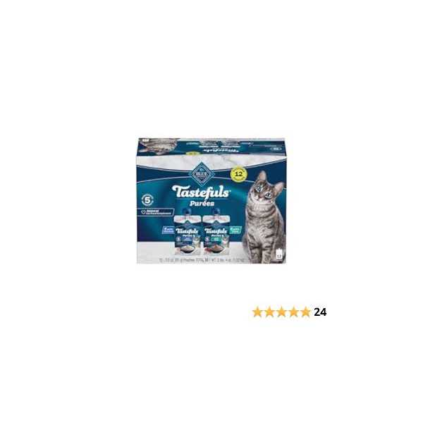 Blue Buffalo Tastefuls Adult Cat Natural Purées Variety Pack - Pet Supplies online store