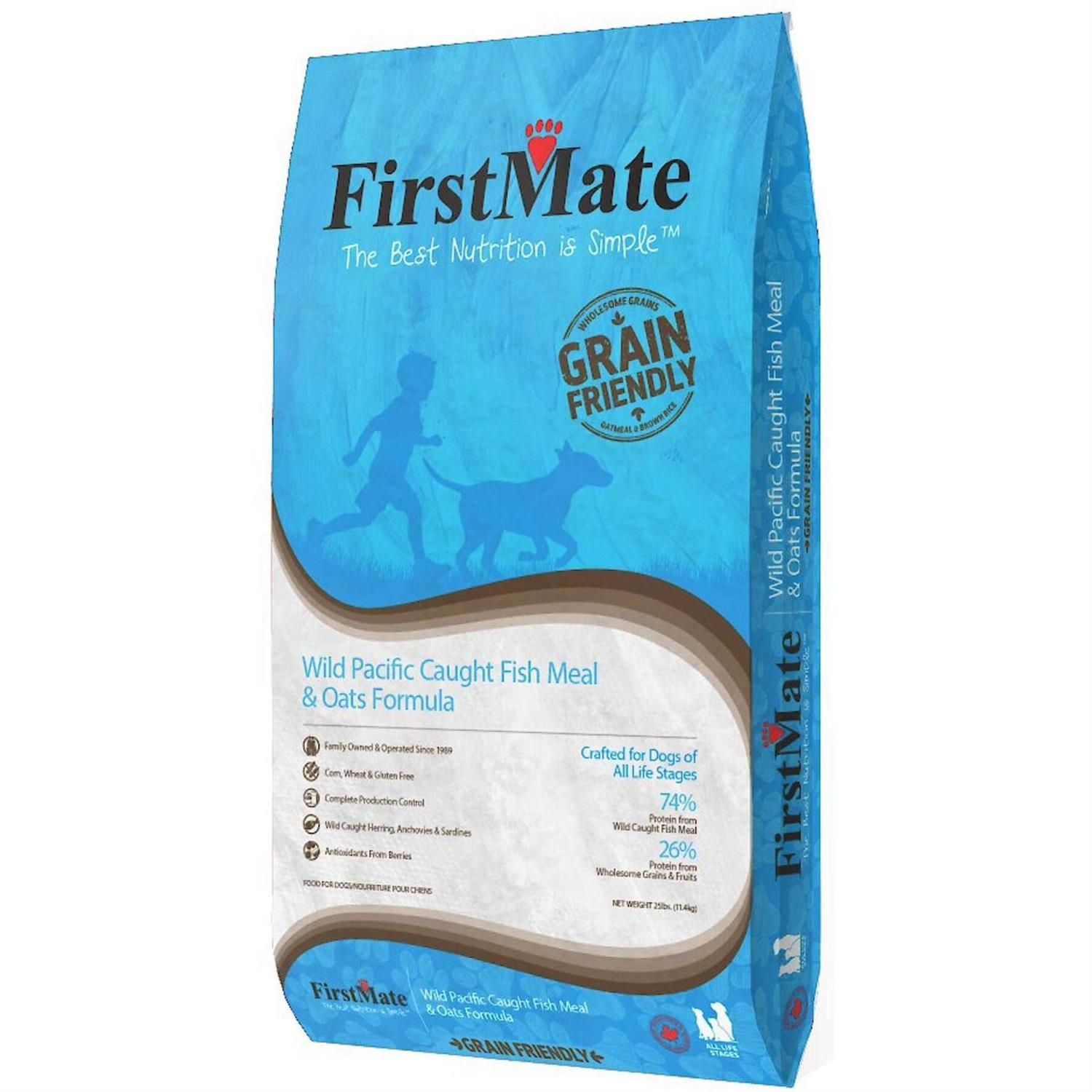 FirstMate Grain Friendly Dog Food Wild Pacific Caught Fish & Oats - Pet Supplies online store