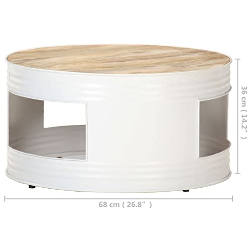 Coffee Table White 26.8