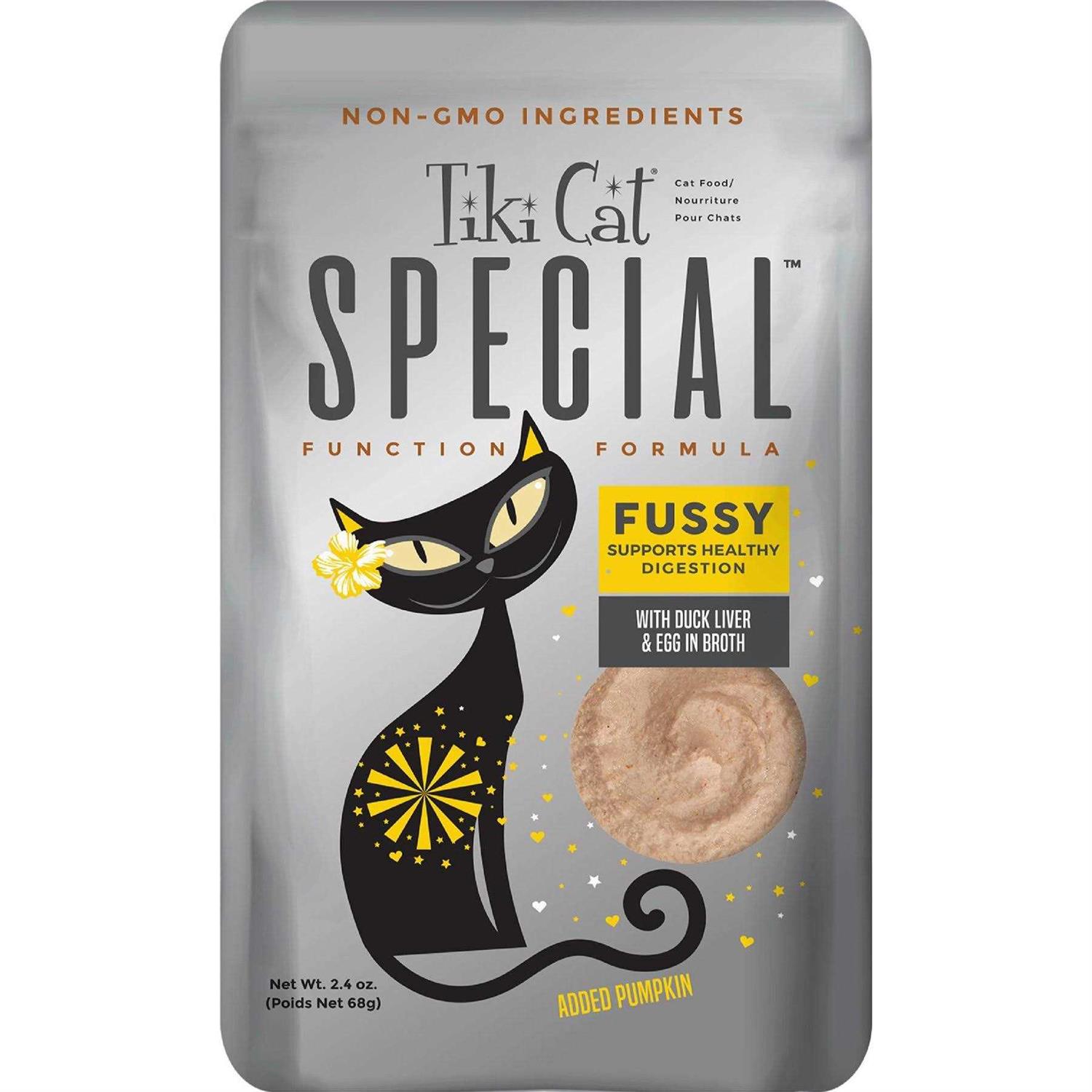 Tiki Cat Special Fussy Duck Liver & Egg Wet Cat Food Pouches - Pet Supplies online store