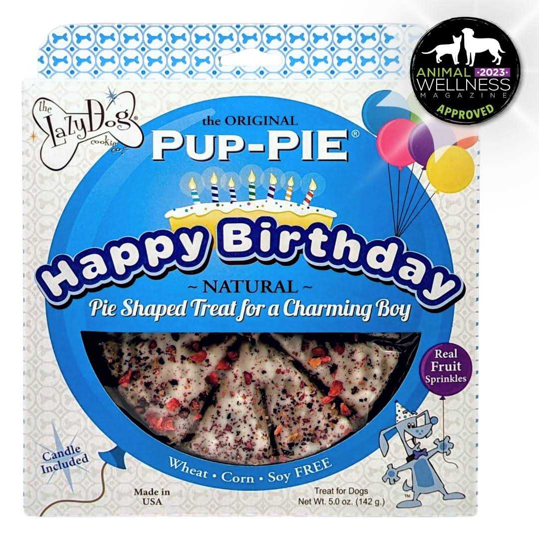 The Lazy Dog Cookie The Original Pup-Pie Happy Birthday for a Charming Boy - Pet Supplies online store