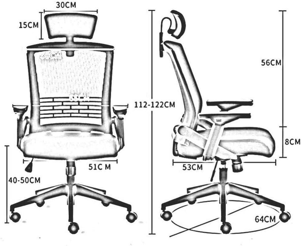 Study/Office Chair Gaming Seat Pc Gamer Chair Rotating Office Furniture with Handrails Mesh Chair