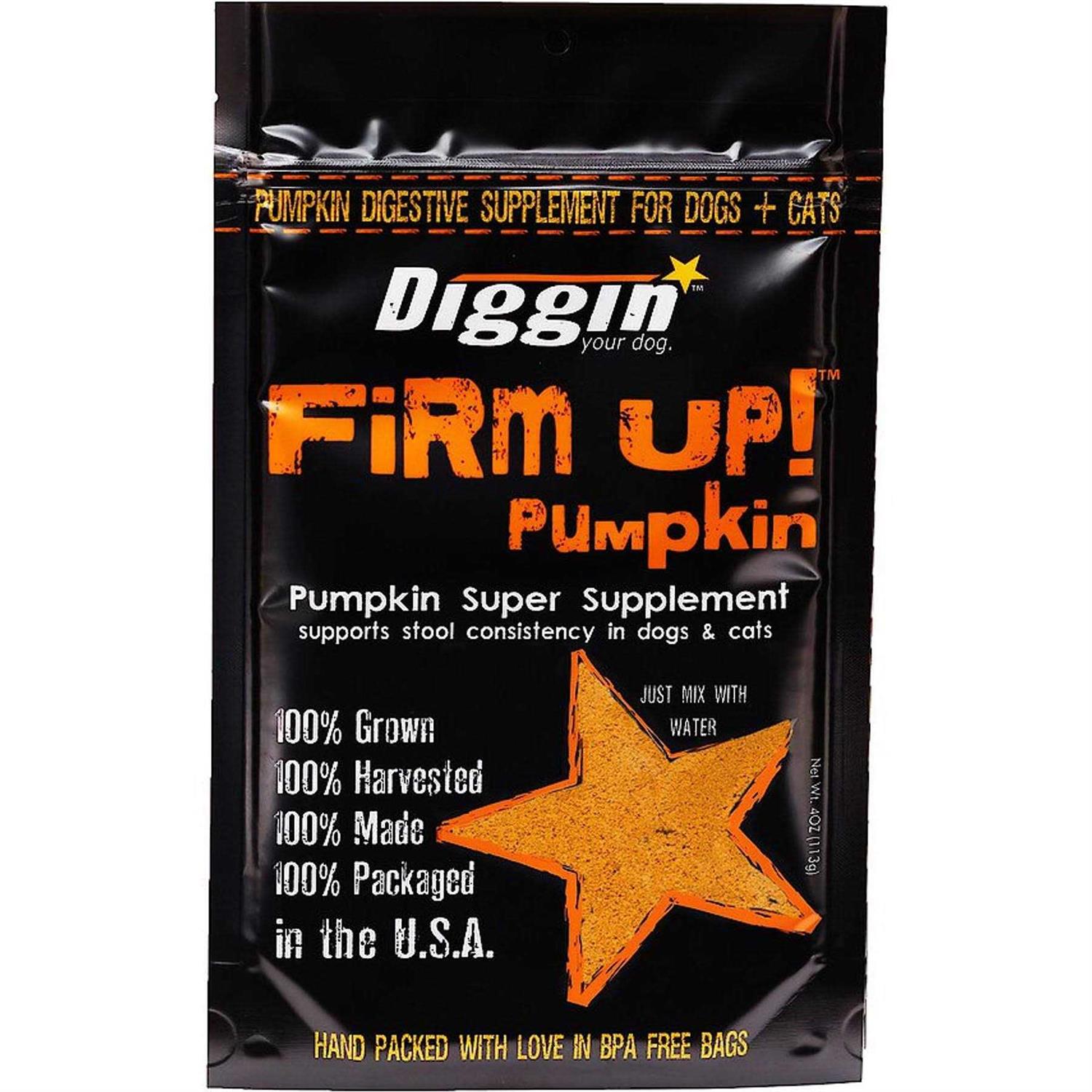 Diggin Your Dog Firm Up! Pumpkin Supplement - Pet Supplies online store