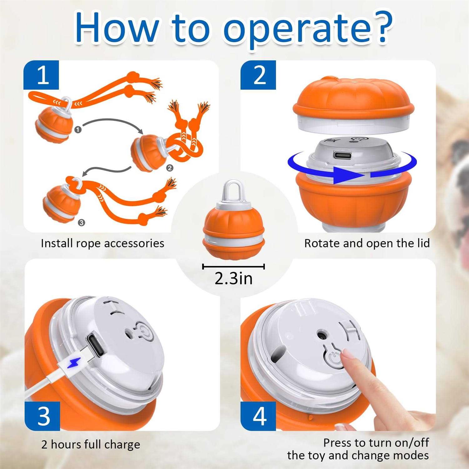 Sofolor Interactive Dog Toys Motion Activated Dog Ball - Pet Supplies online store