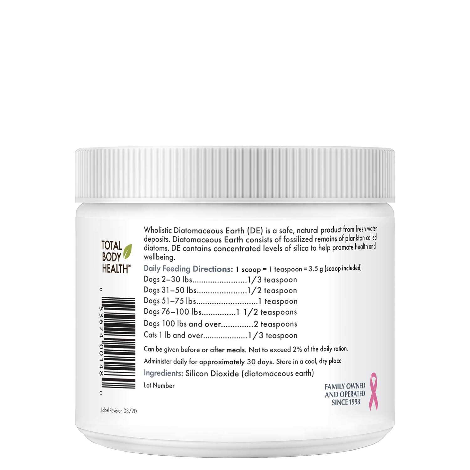 Wholistic Pet Organics Diatomaceous Earth for Dogs - Pet Supplies online store