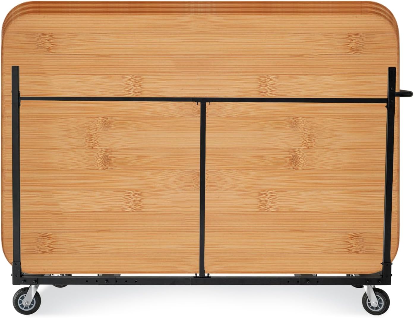 Folding Chair and Table Dolly Cart with 4PCS Casters, Rolling Storage Rack Trolley for Folding Table & Round Table, Ideal for Commercial Home Kitchen Party Desk (Black)