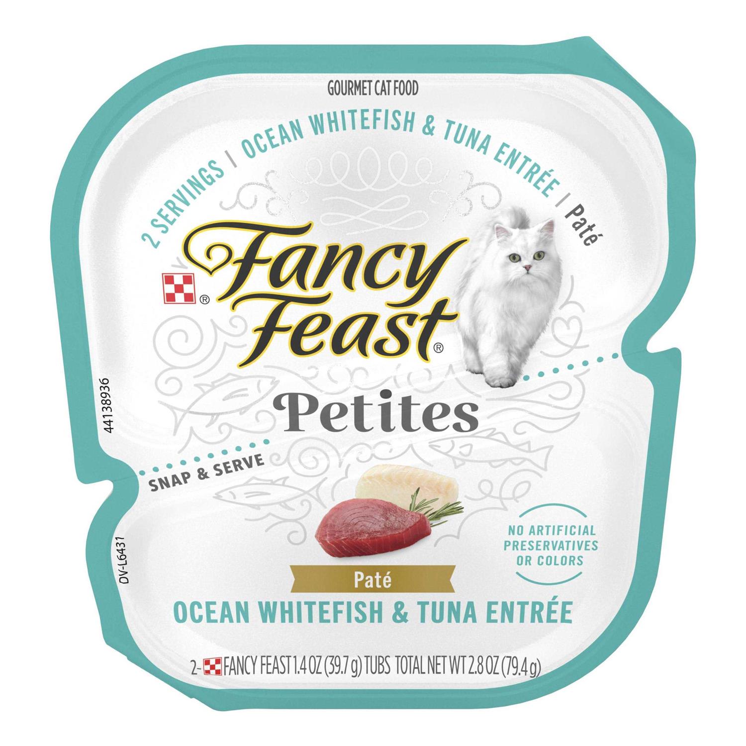 Fancy Feast Petites Ocean Whitefish & Tuna Pate Wet Cat Food - Pet Supplies online store