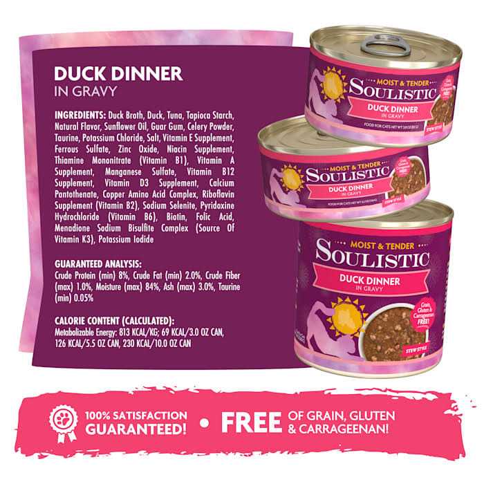 Soulistic Moist & Tender Dinner in Gravy Wet Cat Food - Pet Supplies online store