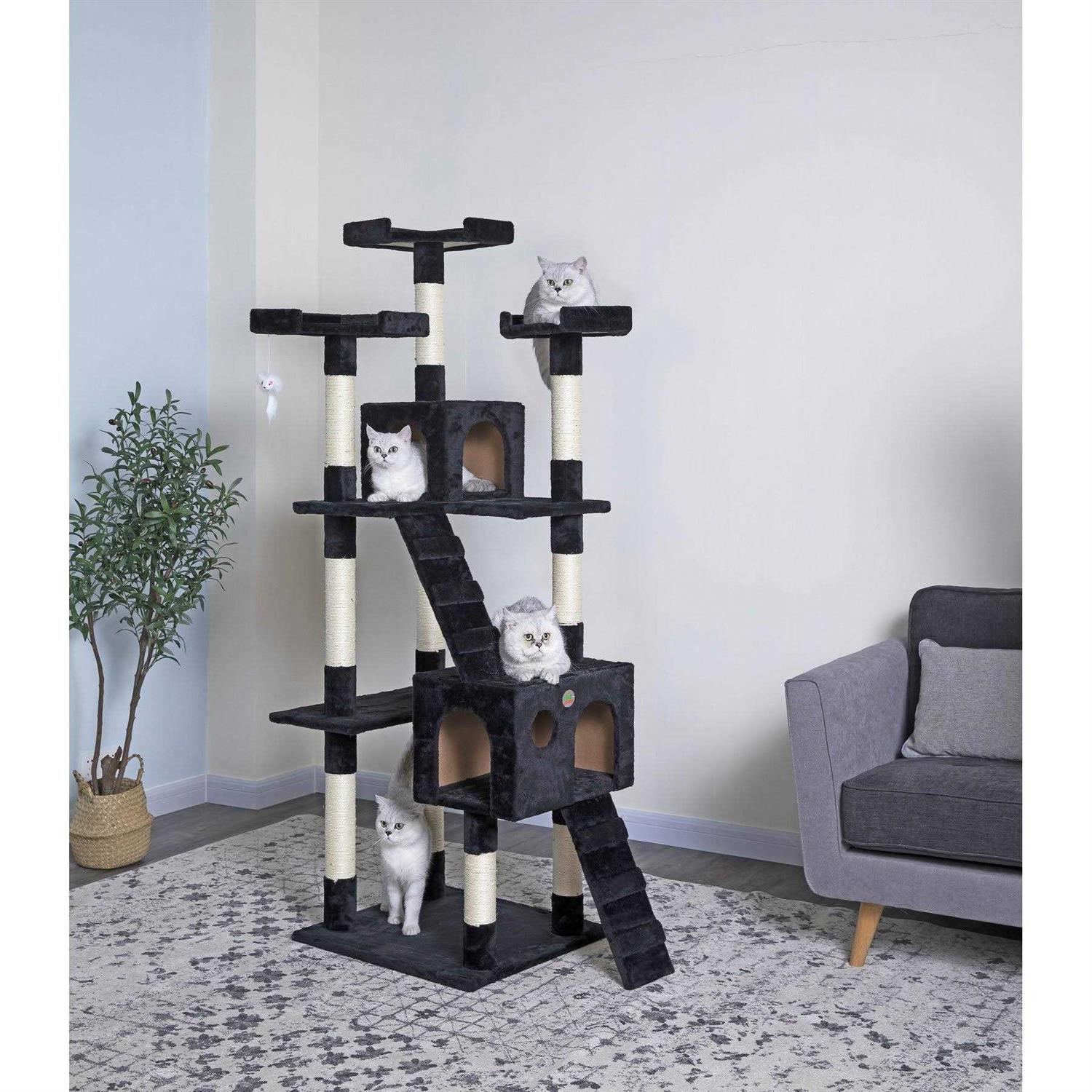 Go Pet Club 72 in. Cat Tree Condo Furniture - Pet Supplies online store