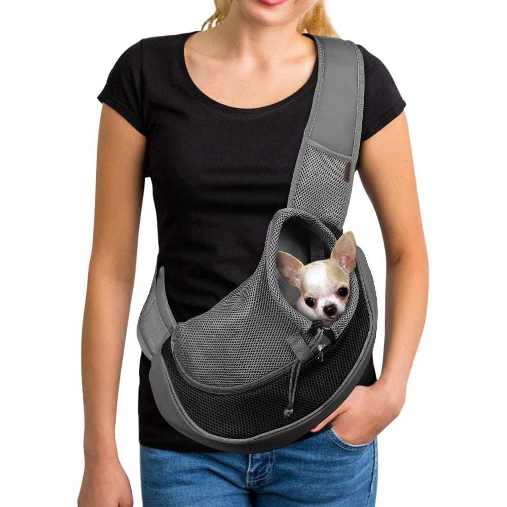 Yudodo Pet Dog Sling Carrier Breathable Mesh Travel Safe Sling Bag Carrier for Dogs Cats - Pet Supplies online store