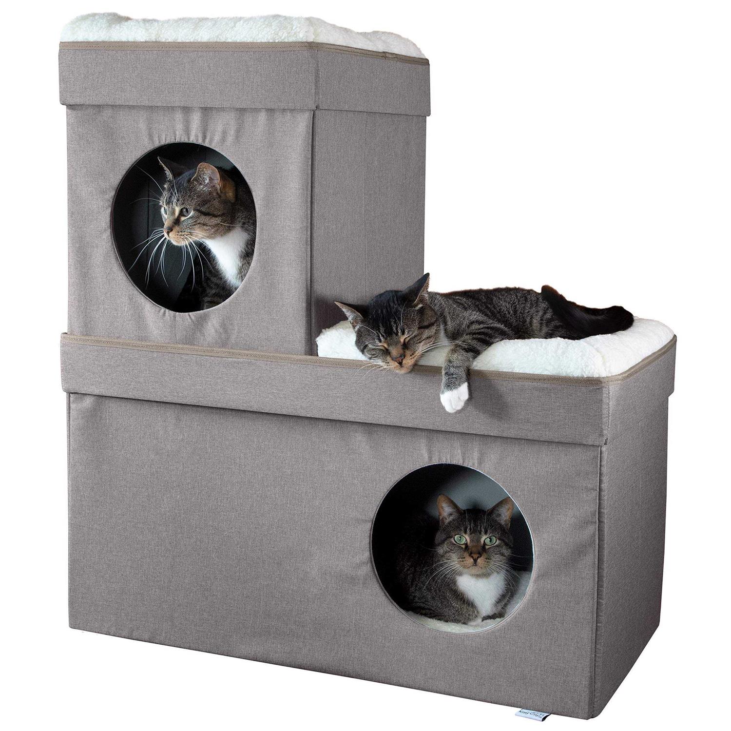 Kitty City Large Stackable Cat Condo - Pet Supplies online store