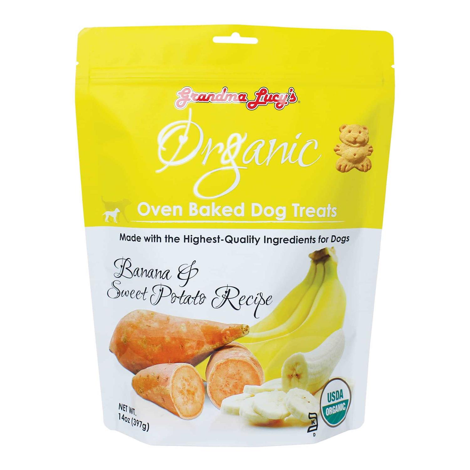 Grandma Lucy's Dog Treats Organic Banana & Sweet Potato Oven Baked - Pet Supplies online store