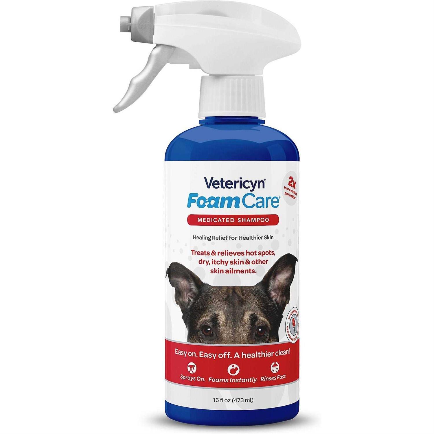 Vetericyn FoamCare Medicated Pet Shampoo - Pet Supplies online store