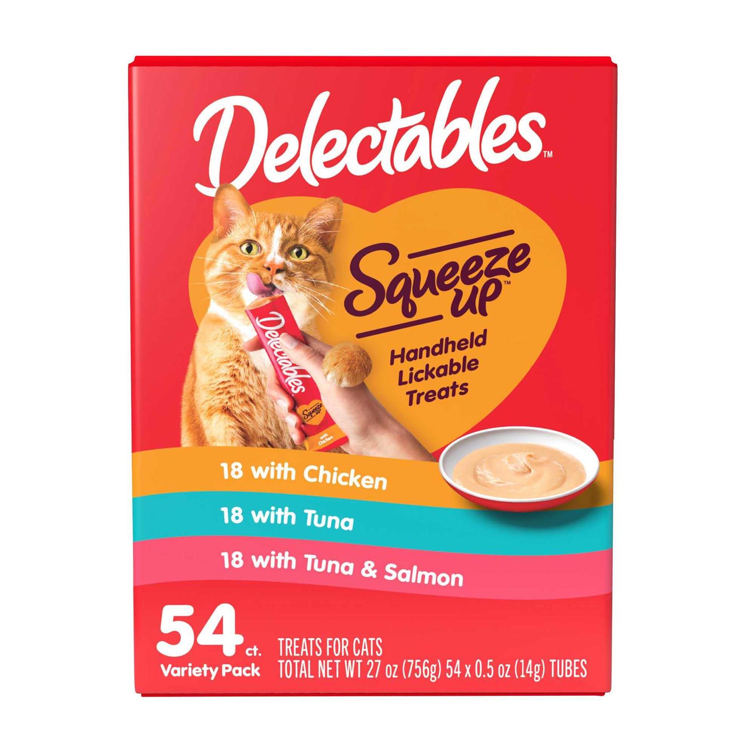 Delectables Squeeze Up Cat Treats Variety Pack - Pet Supplies online store